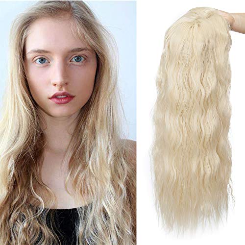 14 Inch One Piece Clip In Hair Toppers Corn Wave Wavy Synthetic