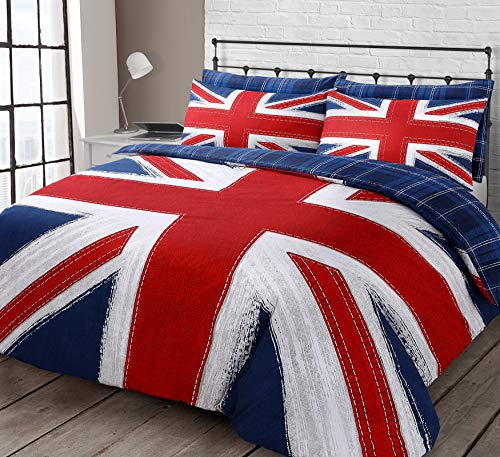 Ihidirect Printed Union Jack Uk Flag Duvet Cover Pillowcase