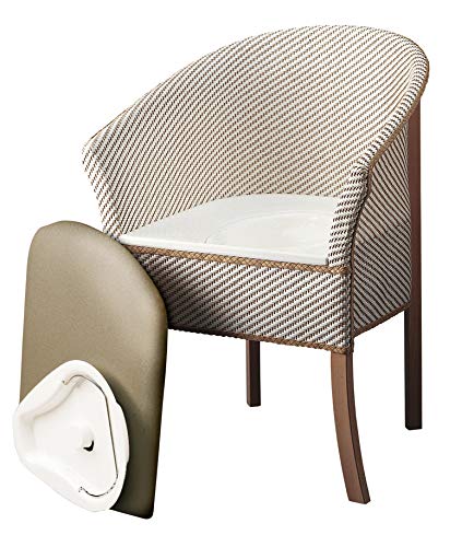 Derby Basketweave Commode Chair Blends With Any Decor Stable And