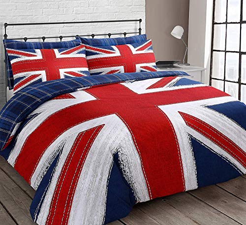 Cna Stores Classic Union Jack England Reversible Duvet Cover