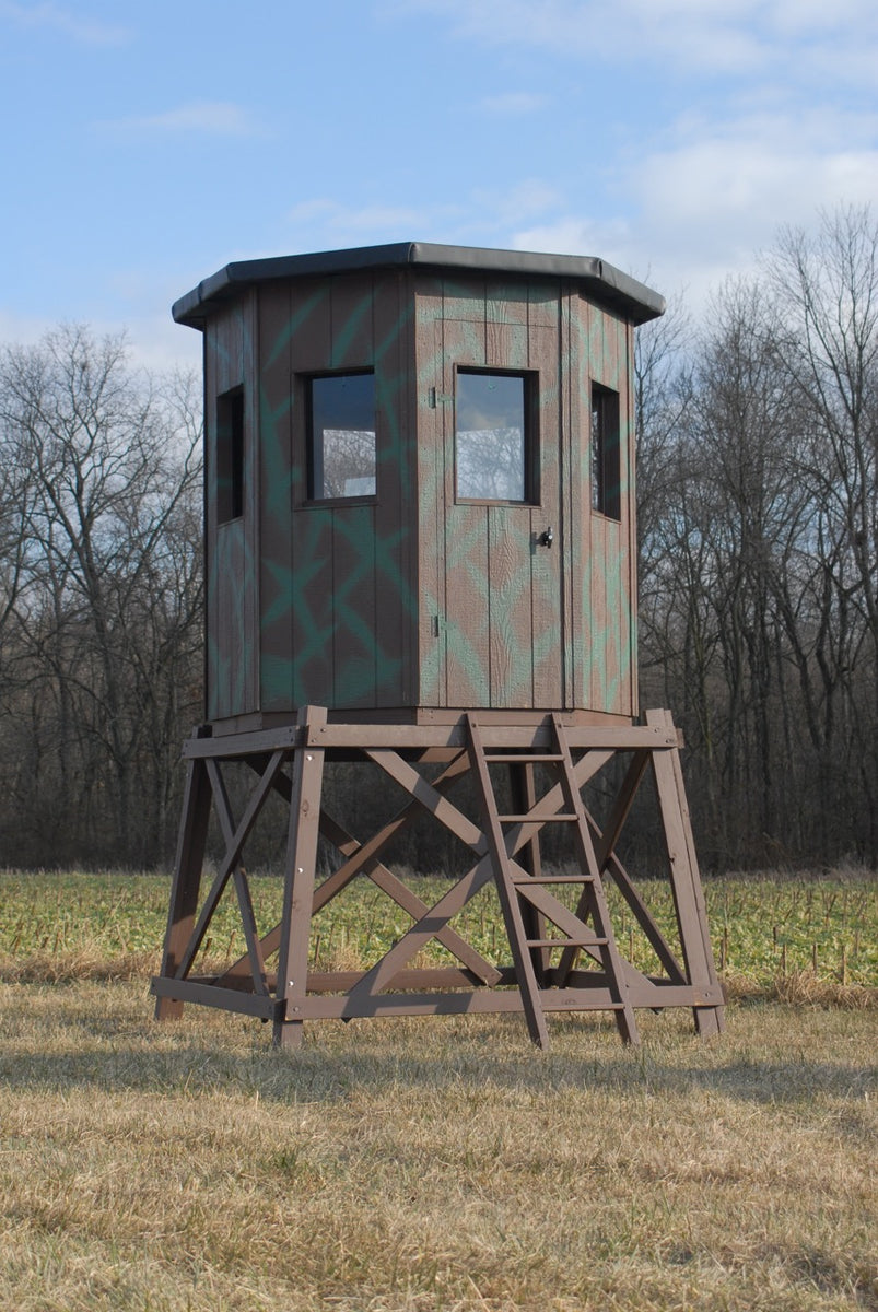 6' Octagon Wooden Hunting Blind – Esh's 