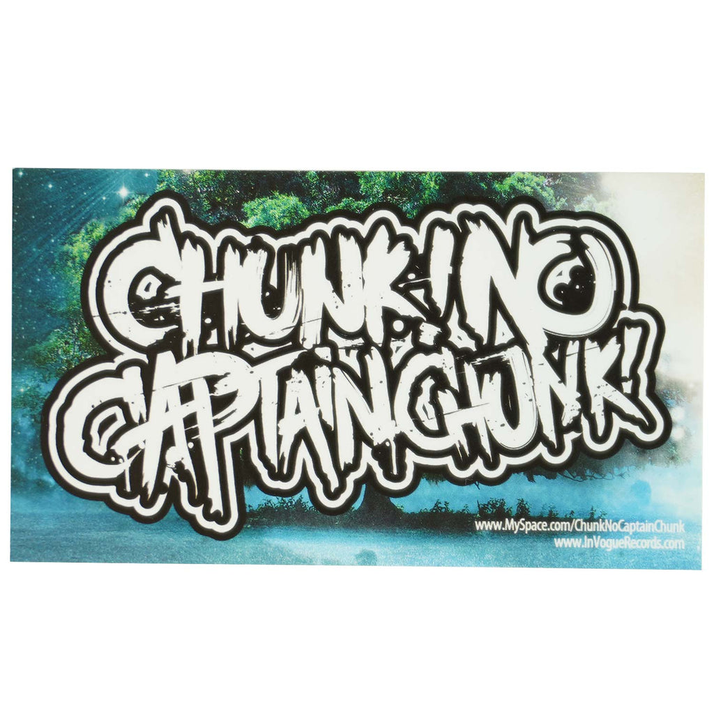 Chunk No Captain Chunk Logo Sticker Rockabilia Merch Store