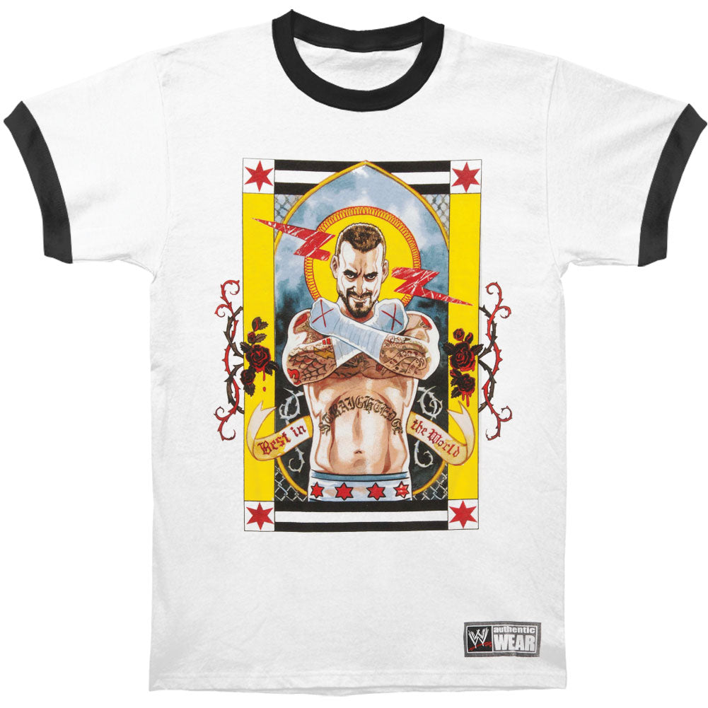 Wwe Cm Punk Saint T Shirt Rockabilia Merch Store