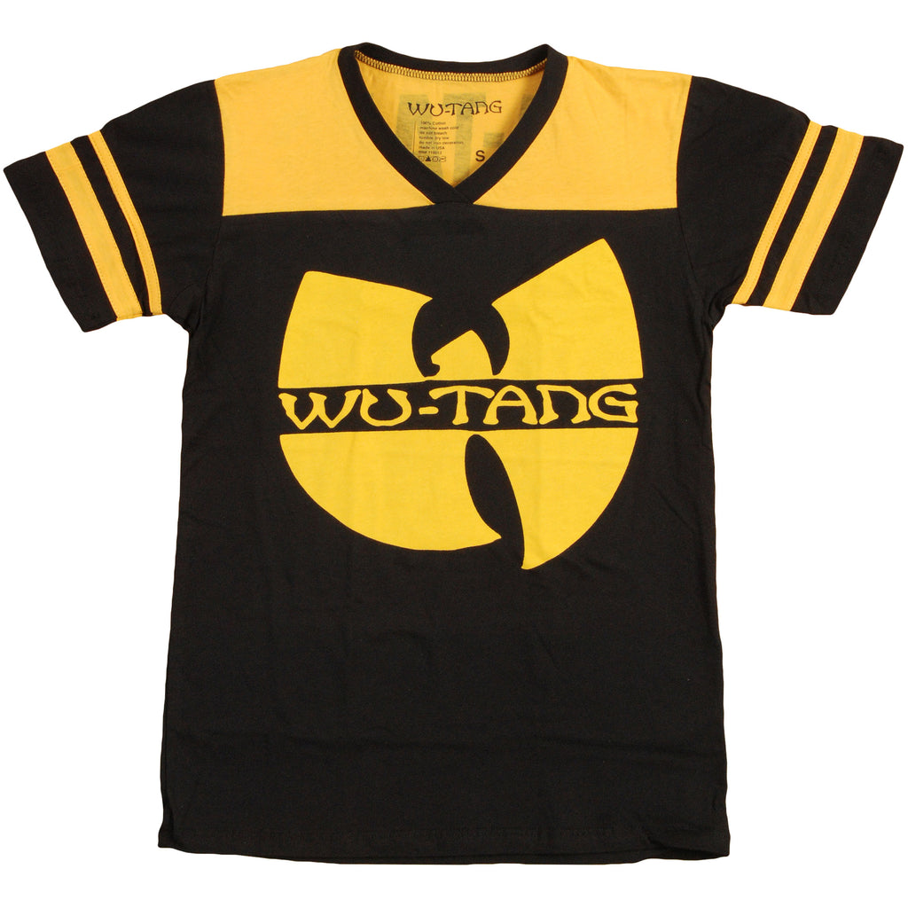 Wu Tang Clan #36 Striped Sleeve V-Neck 