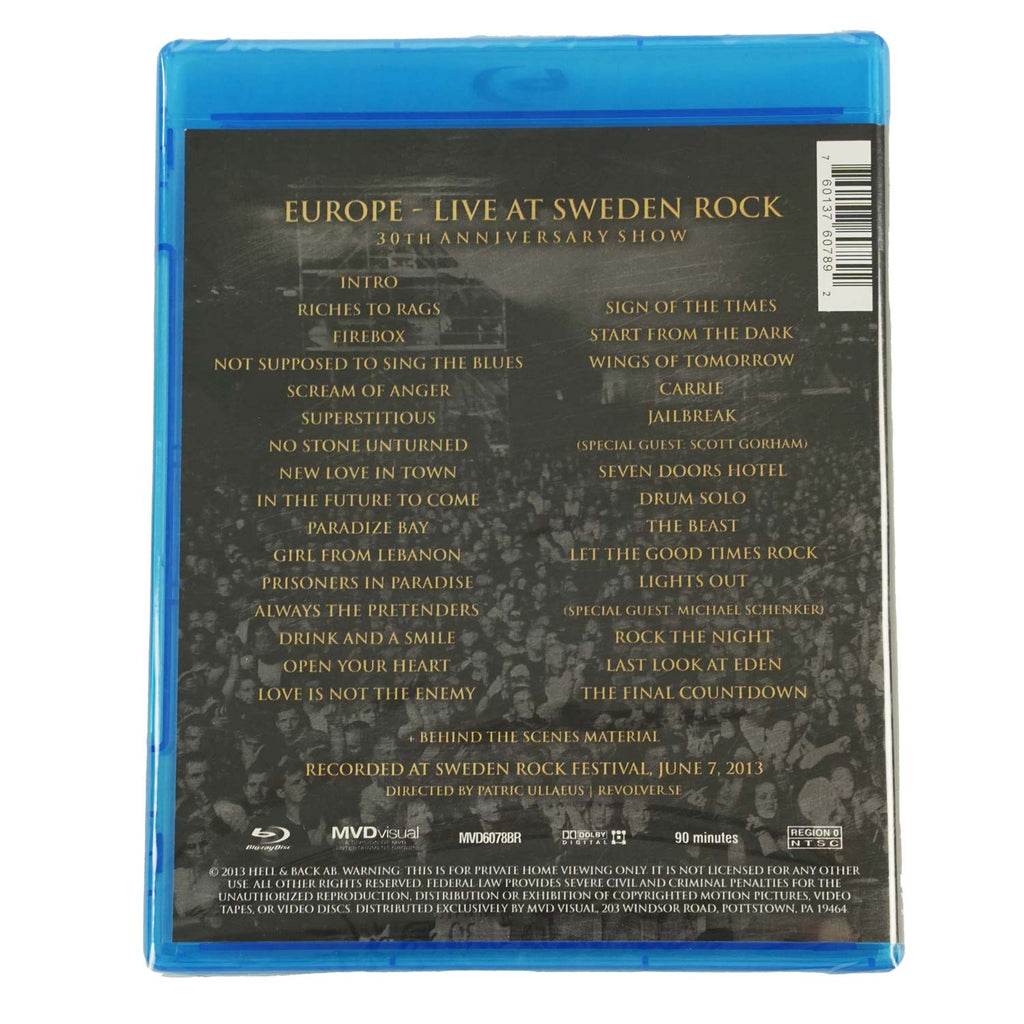 Live At Sweden Rock - 30th Anniversary Show Blu-Ray