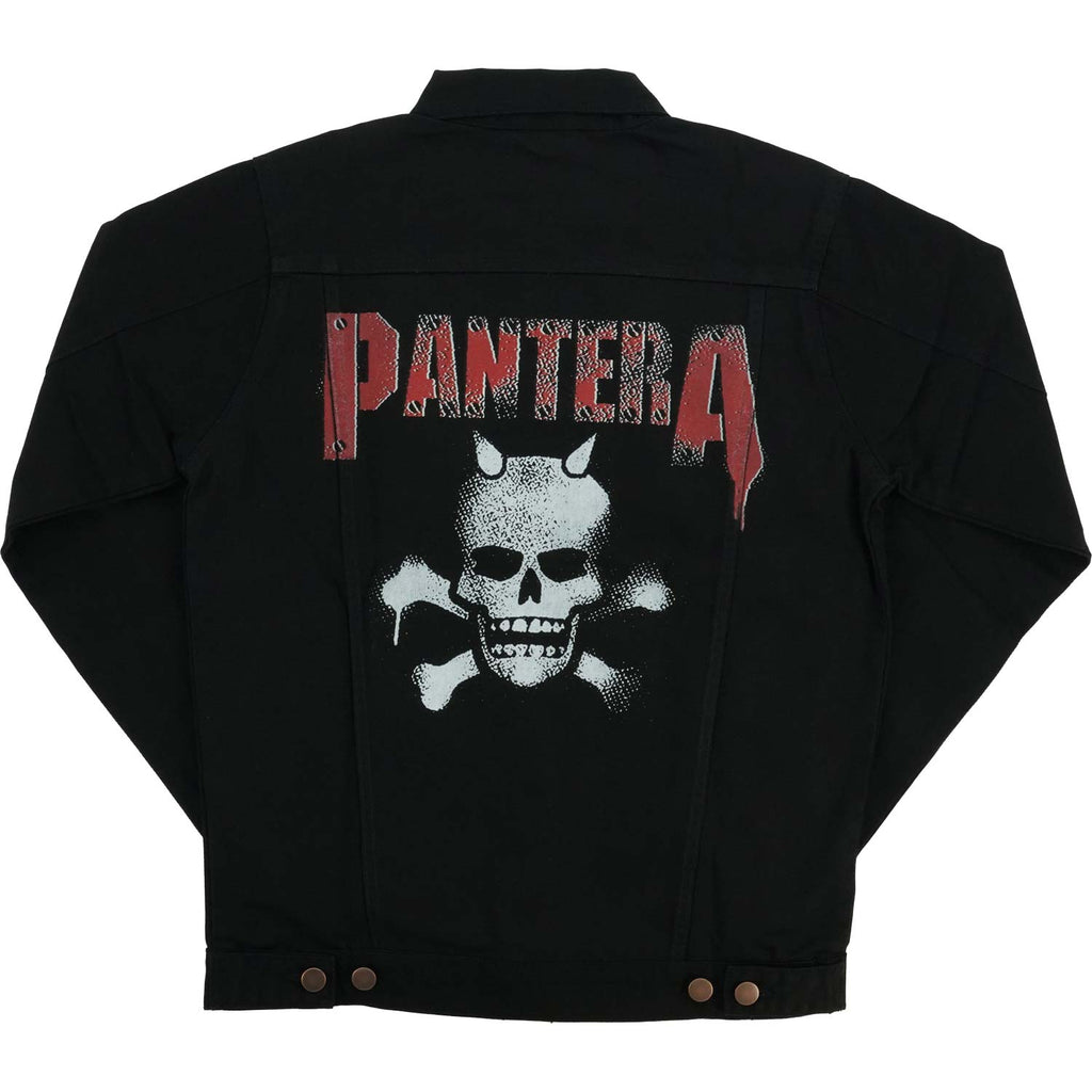 Pantera Skull Black Denim Jacket Denim Jacket 420619 Rockabilia Merch
