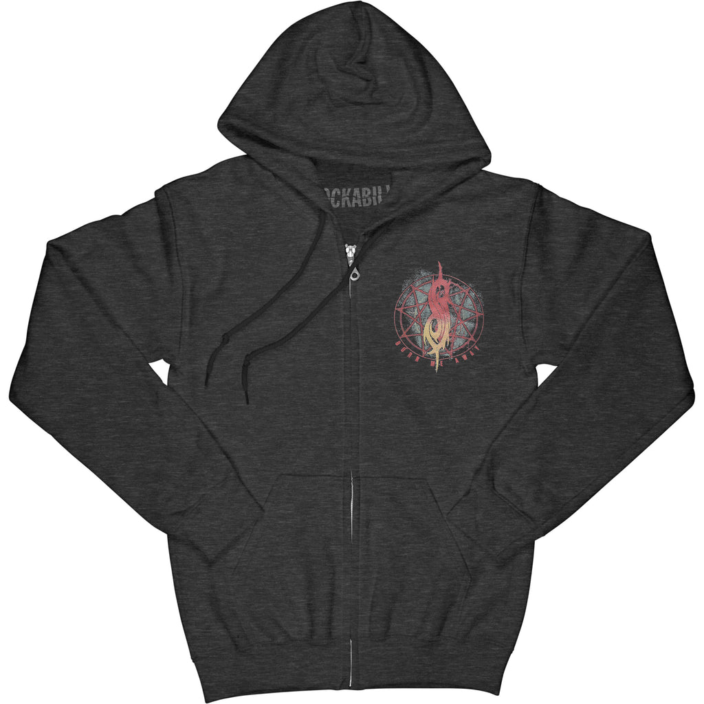 Slipknot Burn Me Away (Back Print) Zippered Hooded Sweatshirt 428757 |  Rockabilia Merch Store