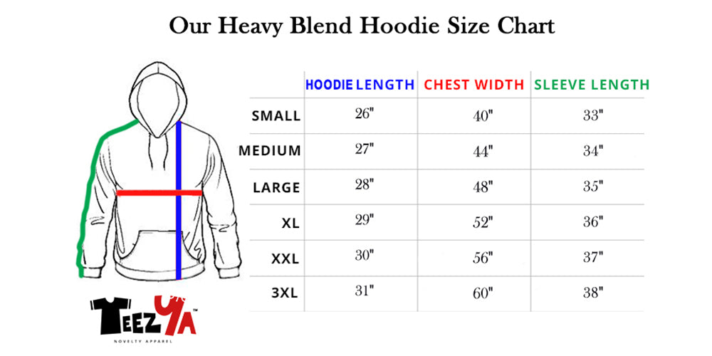 Hoodies Size Chart