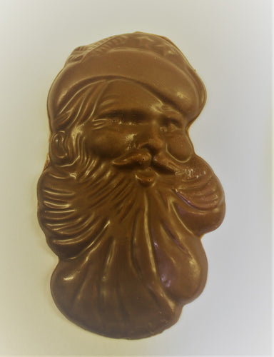 Santa Flat Face 3 inch w/ beard .07 bagged - Peterson's Candies