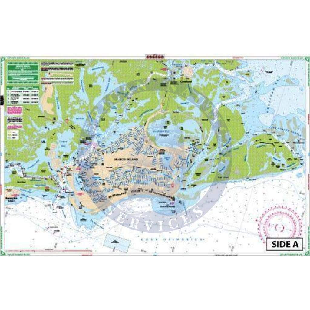 Marco Island Boating Map Naples To Marco Island Large Print Navigation Chart 41E