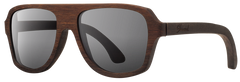 Ashland / East Indian Rosewood / Mirror Grey | Wooden Sunglasses