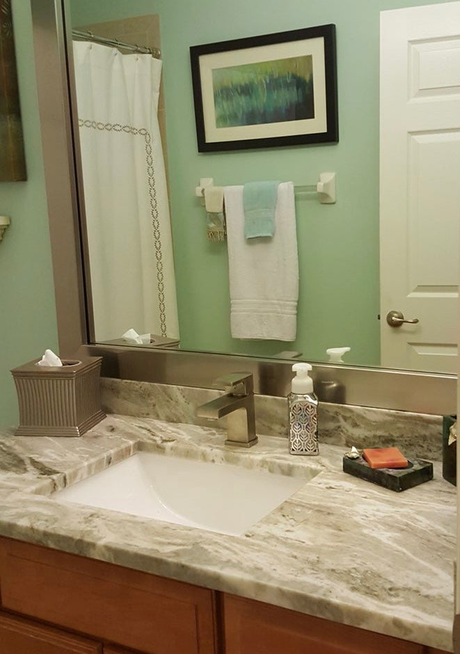 Traditional Silver Bathroom Mirror Frame