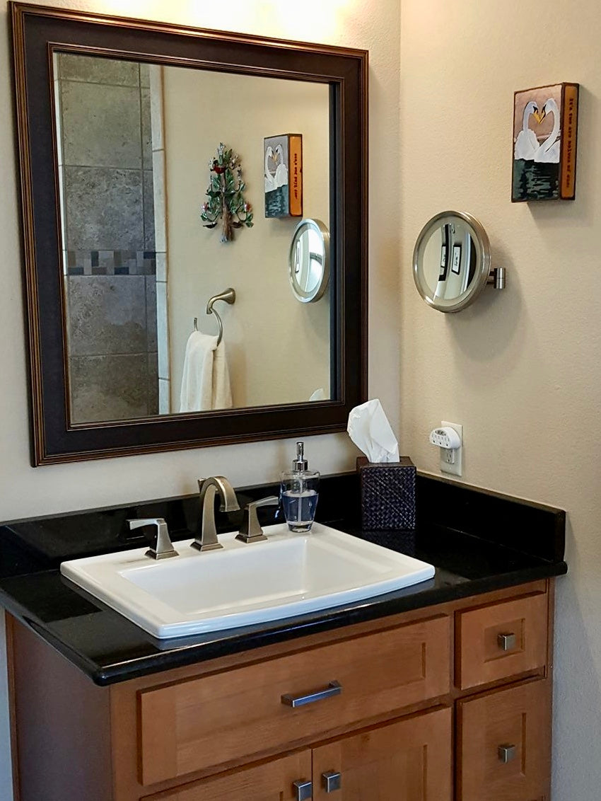 Black and Copper Mirror Framing