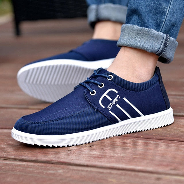 blue casual shoes for men