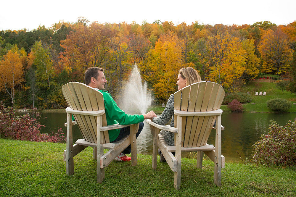 Enjoying Fall Colours Pond Side - Scenic Caves Nature Adventures