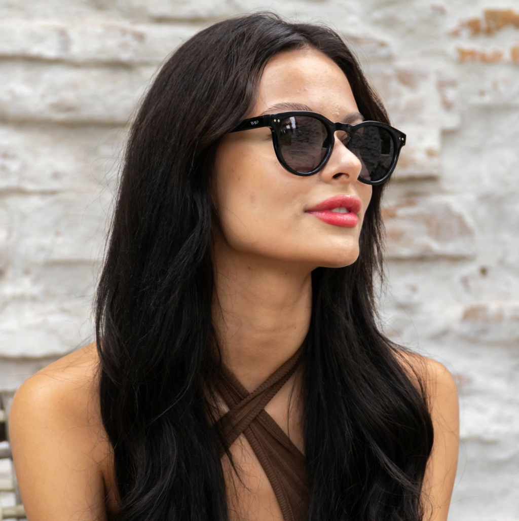 WMP Tate polarized sunglasses, black/smoke – Belle