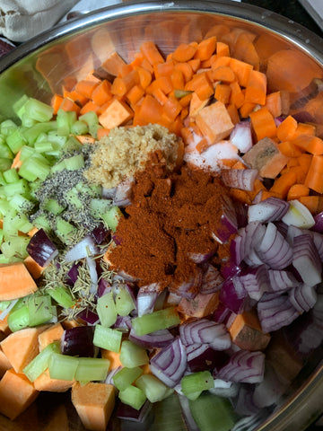 Diced veggies & seasonings are all you need!