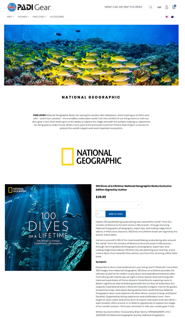 PADI Loves National Geographic