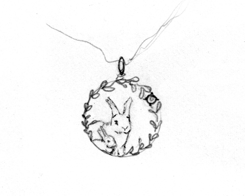 jewelry necklace sketch