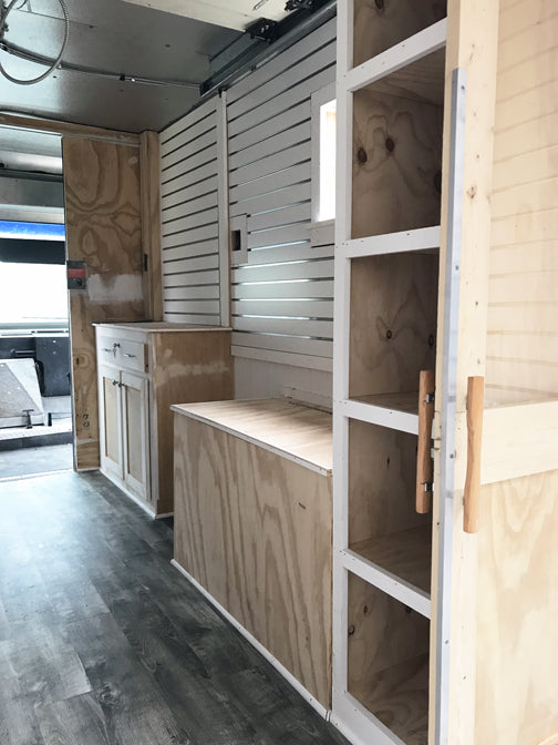 Interior of Fashion Truck | Fashion Truck Renovations | FENNO FASHION | Megan Fenno 