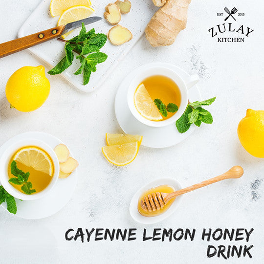 Cayenne Lemon Honey Drink Recipe from Zulay Kitchen