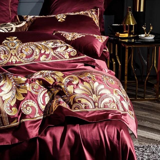 Golden Fier Duvet Cover Set (Egyptian Cotton)