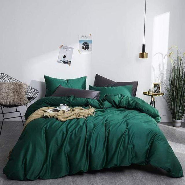 green bedding