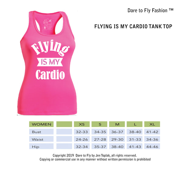 Flying is my cardio female pilot T-shirt tank top