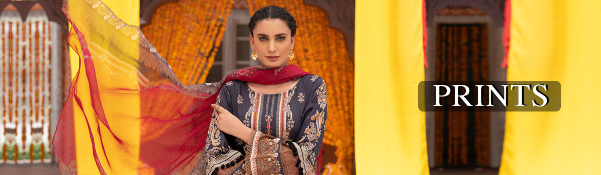 Summer-2020 Unstitched Printed Three Piece - Warda