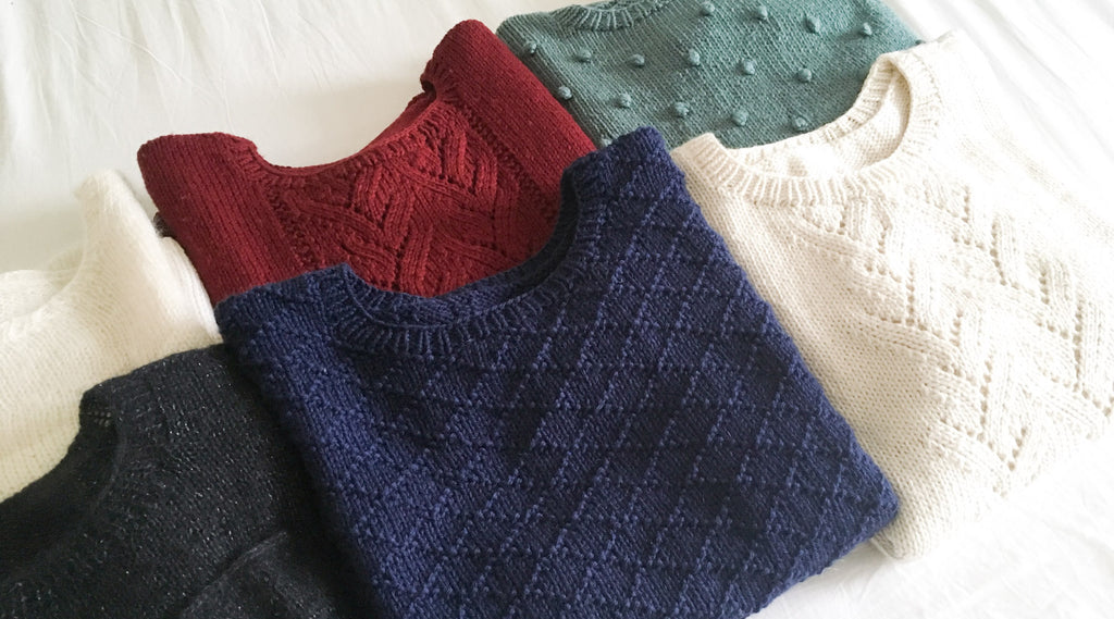 collection de pulls tricotés par Charlotte Auzou