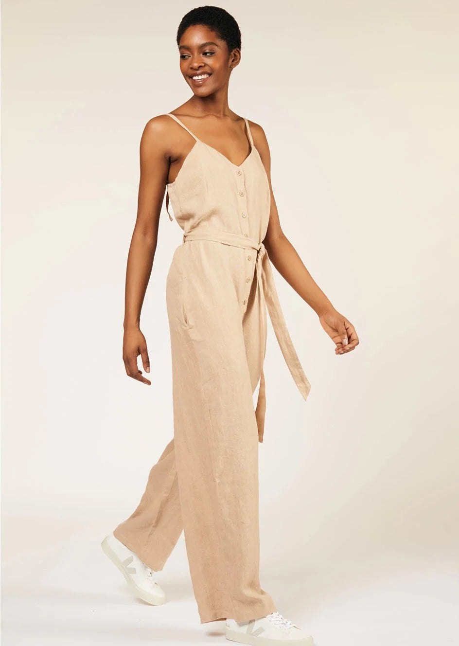 Clara Jumpsuit | Beige