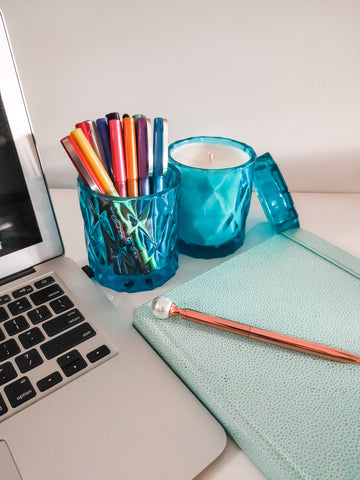 Candle jar to pen holder