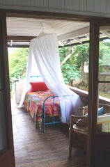 mosquito net, Air BnB, Bed and Breakfast, cotton mosquito net, bed net, cotton mosquito net byron bay, insect protection