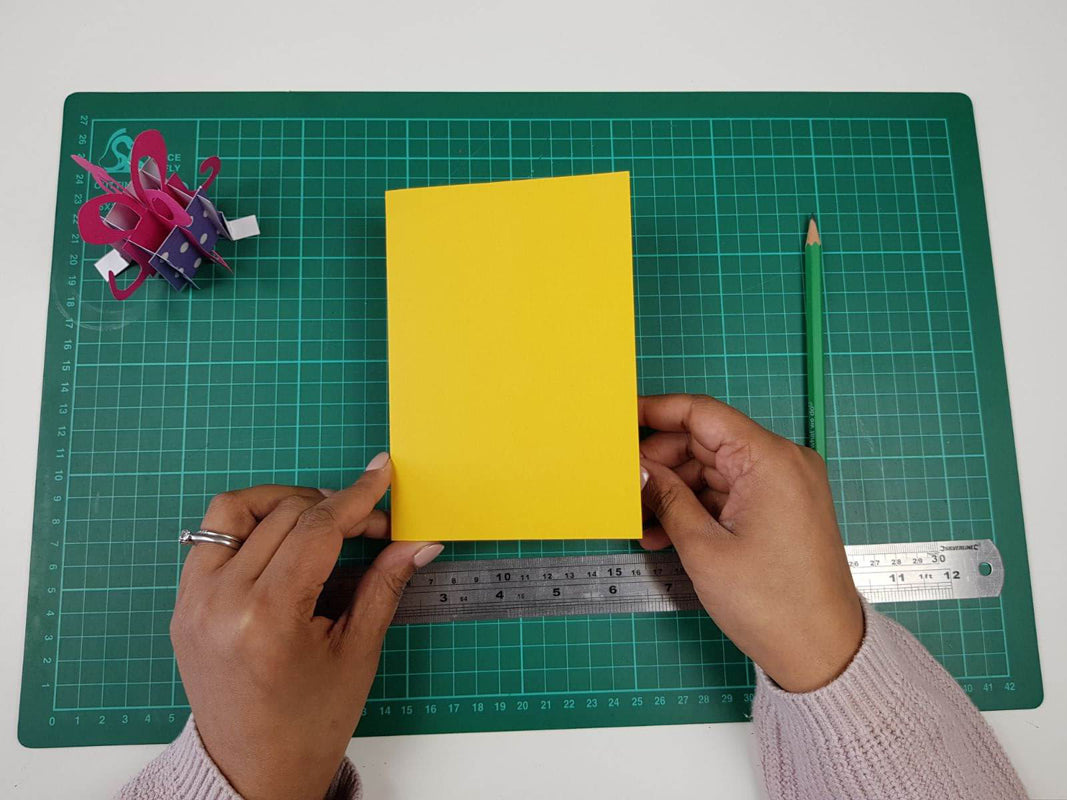How to make a birthday pop up card tutorial - picture of the outer card cover