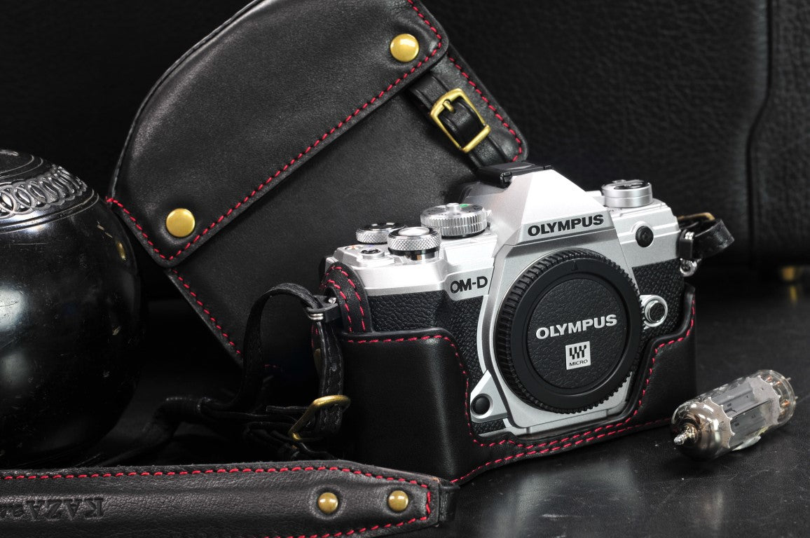 Poort zak chaos Olympus E M5 Mark III Leather Camera Case – kaza-deluxe