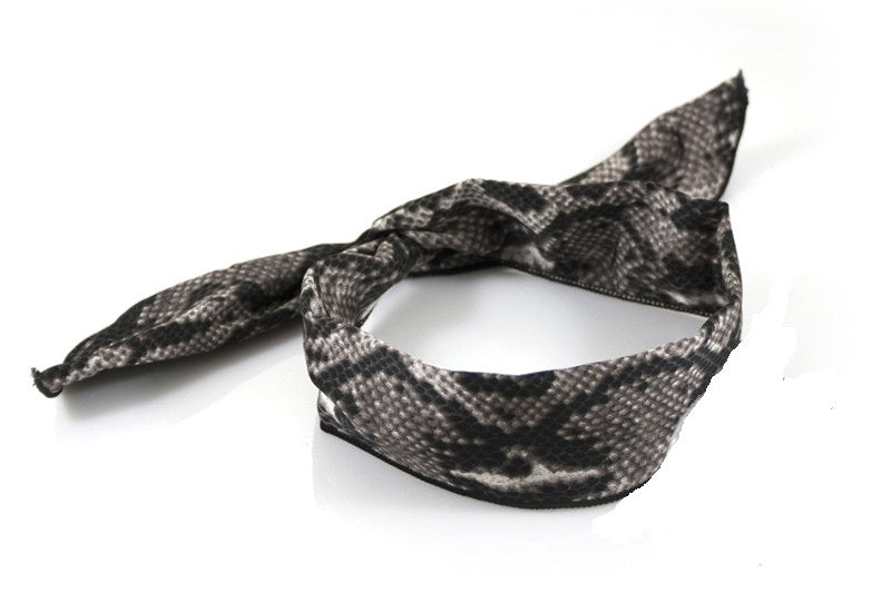 Middelen Perceptueel Banket Groene print haarband / bandana met draad | HAIRPIN.NU