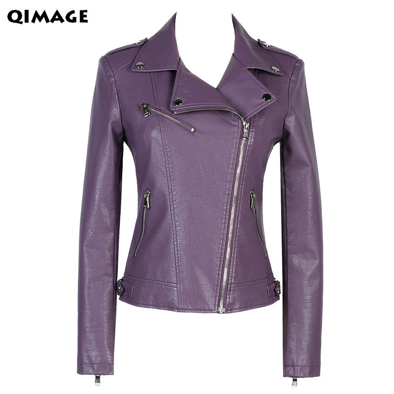 women's short sleeve leather jacket