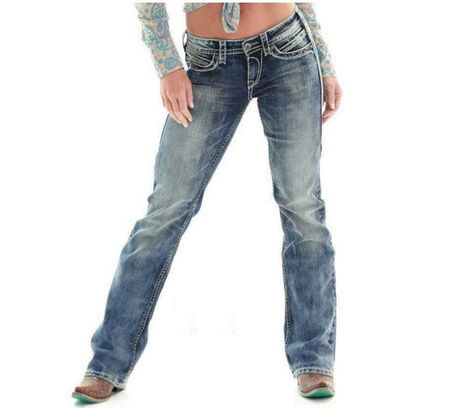 wide leg ripped jeans womens