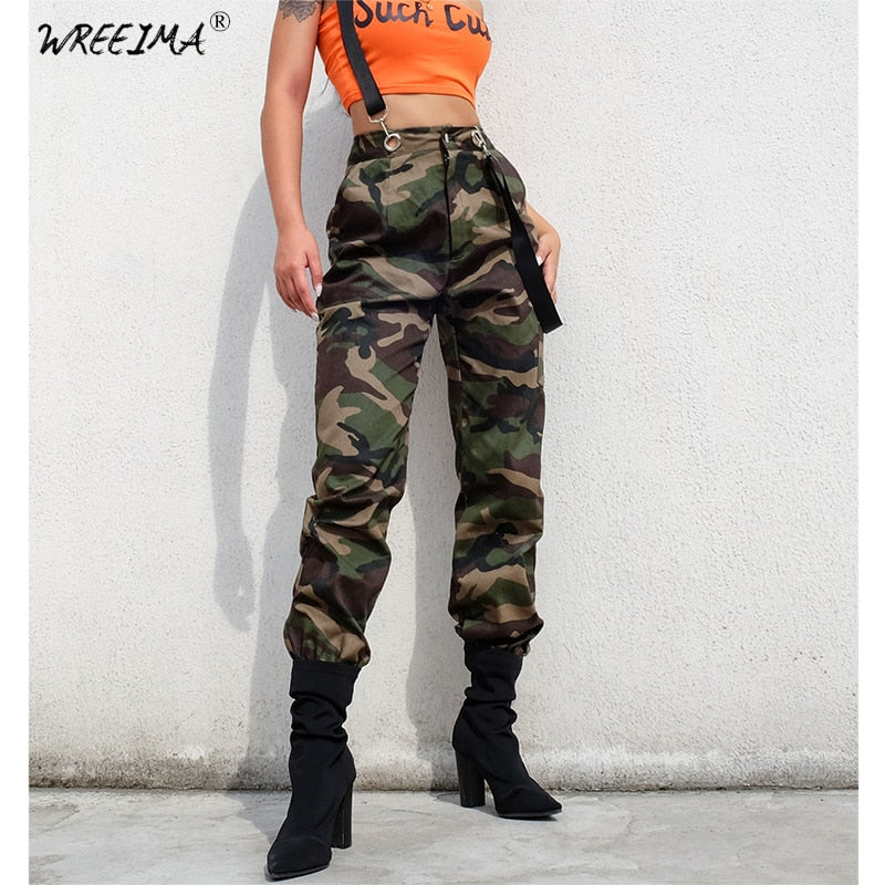 ladies camo cargo trousers