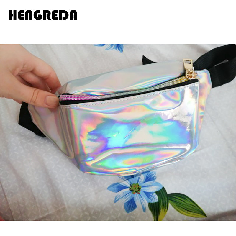 holographic waist bag