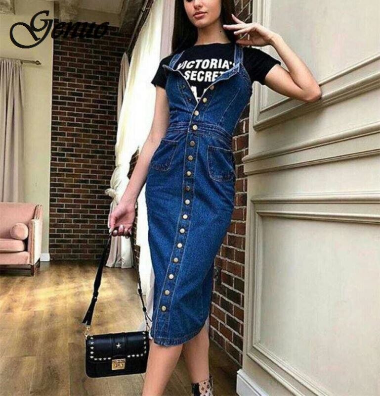 jeans sarafan dress