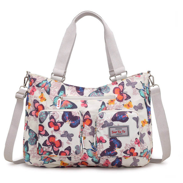 floral nappy bag