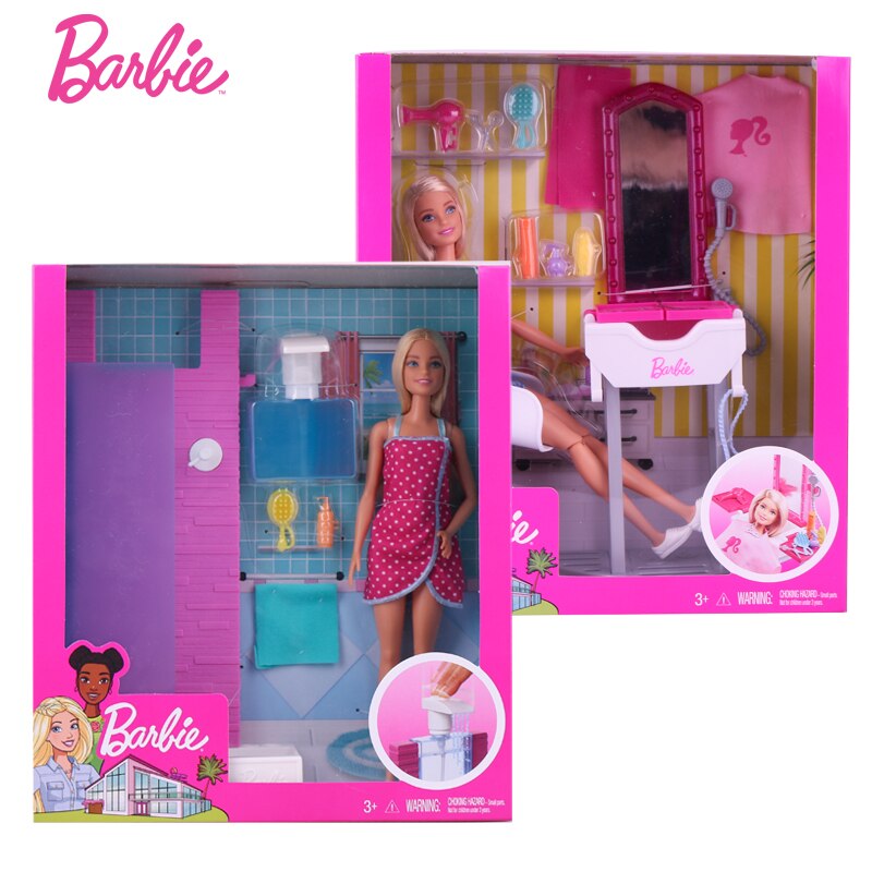 barbie shower set