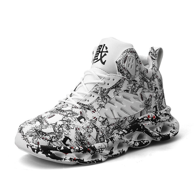 black high top hip hop shoes