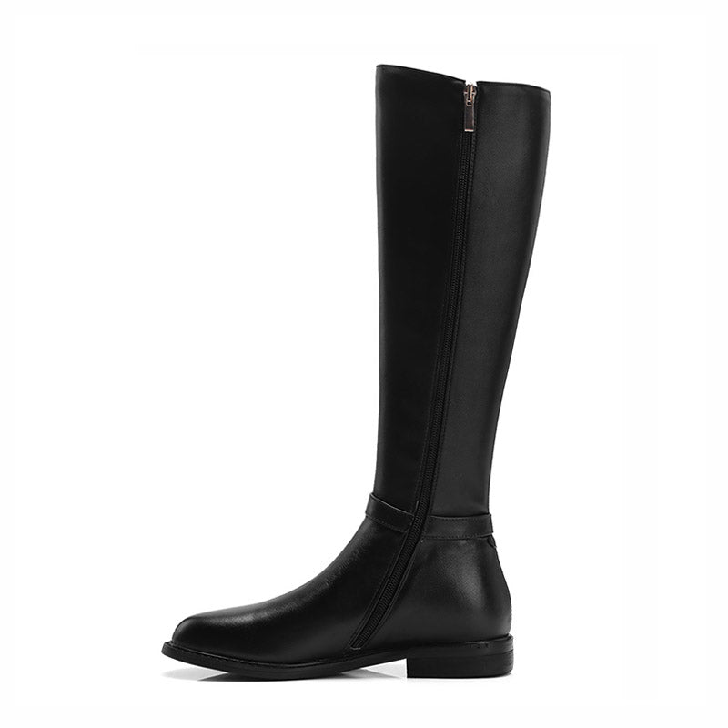 women's genuine leather riding boots