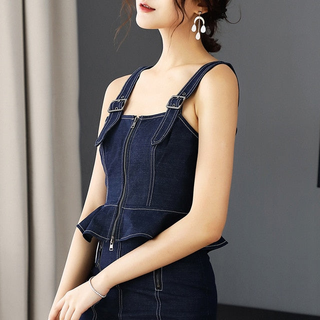 High Quality Denim Tops 2019 Spring 