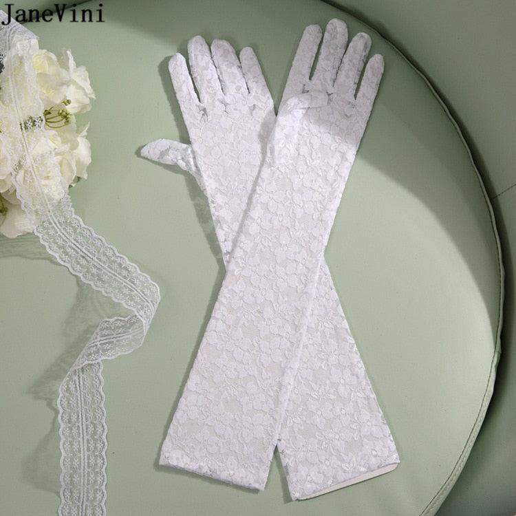 elegant white gloves