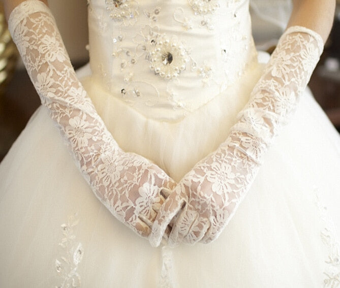 cheap bridal gloves