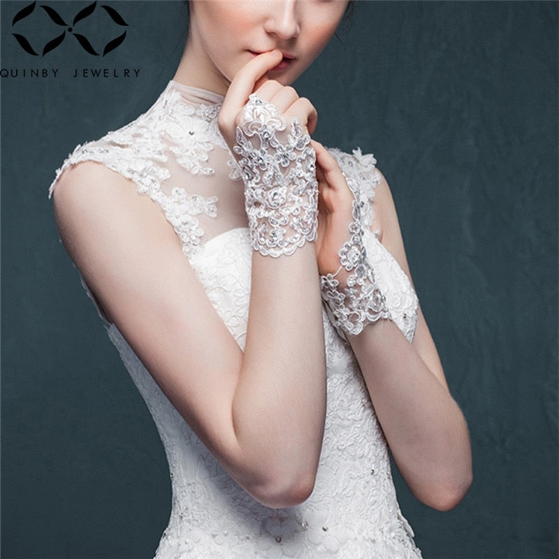 lace wedding gloves fingerless