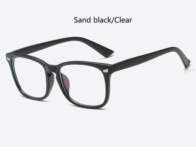 black and clear glasses